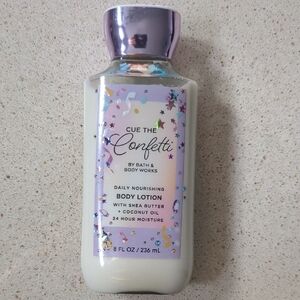 Bath & Body Works Cue The Confetti Body Lotion - Lavender & Metallic Pink Cap